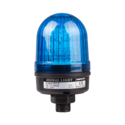 66mm beacon signal LED light, Direct mount, Steady/Flash, Blue color, 90~240V AC