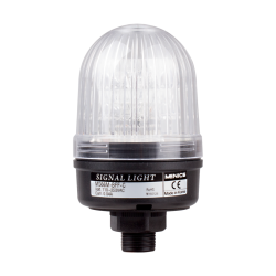 66mm beacon signal LED light, Direct mount, Steady/Flash, Clear color, 90~240V AC
