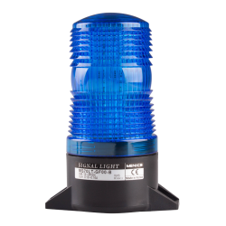 70mm LED Signal light, Surface Mount, Flashing & Buzzer, 110-220VAC, Blue Lens