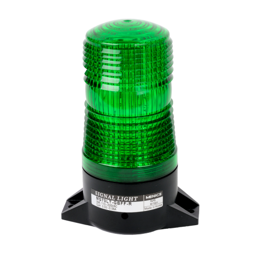 70mm Xenon Strobe light, Surface Mount, 12-48VDC, Green Lens