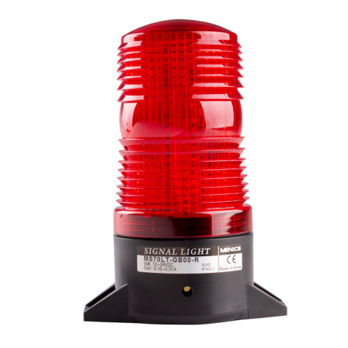 70mm Xenon Strobe light, Surface Mount, 110VAC, Red Lens