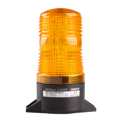 70mm LED Signal light, Surface Mount, Flashing & Buzzer, 110-220VAC, Yellow Lens