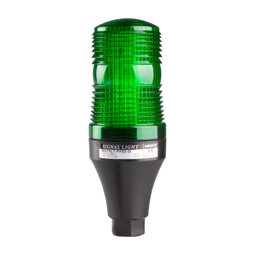 70mm Xenon Strobe light, Pole Mount, 12-48VDC, Green Lens