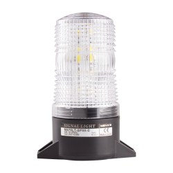 70mm Multicolored LED Signal light, Surface Mount, Steady & Buzzer, 110-220VAC, Red/Blue/Green LED, Clear Lens