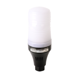 70mm Multicolored LED Signal light, Pole Mount, Steady & Buzzer, 110-220VAC, Red/Blue/Green LED, Milky Lens