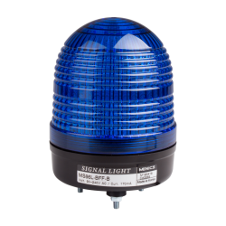 Beacon steady & flash & rotating light, 86mm blue lens, 100dB sound, Stud mount, High intensity LED, 12-24V AC/DC