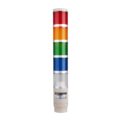 Stack tower light, 45mm Red/yellow/green/blue/clear color 5 stack, Steady, Pole mounting beige body, 25" prewired, Incandescent, 110V AC 5W Stack tower light, 45mm Red/yellow/green/blue/clear color 5 stack, Steady, Pole mounting beige body, 25" prewired, Incandescent, 110V AC 5W