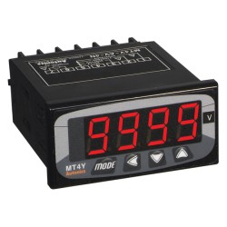 Meter, AC Amps, LED, W72xH36mm, 4-Digit, 0-5A Input, BCD Dynamic Output, 100-240 VAC