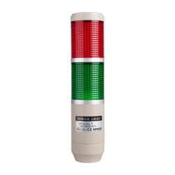 Stack tower light, 56mm Red/green color 2 stack, Steady/flash, Pole mounting beige body, 25" prewired, Incandescent, 110V AC10W Stack tower light, 56mm Red/green color 2 stack, Steady/flash, Pole mounting beige body, 25" prewired, Incandescent, 110V AC10W