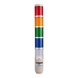 Stack tower light, 56mm Red/yellow/green/blue/clear color 5 stack, Steady/flash, Pole mounting beige body, 25" prewired, Incandescent, 110V AC10W Stack tower light, 56mm Red/yellow/green/blue/clear color 5 stack, Steady/flash, Pole mounting beige body, 25" prewired, Incandescent, 110V AC10W