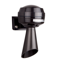 Signal Horn, Wall Mounting, Adjustable Sound, 3 sirens, 12-24V DC, Black Body
