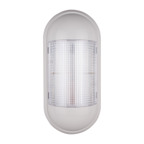 Wall Mount LED Signal Light, Multi-channel, Red/Yellow/Green, Steady/Flash/Alarm 85 dB, 12-24VDC