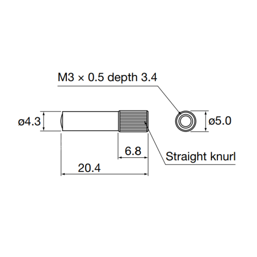 Lens, ø0.2mm spot on NF-DK21, ø0.4mm spot on NF-DT01
