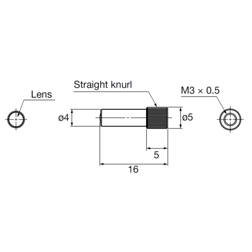 Lens, ø0.2mm spot on NF-DK21, ø0.4mm spot on NF-DT01