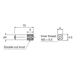 Lens, ø0.3mm spot on NF-DK21, ø0.5mm spot on NF-DT01