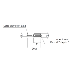 Lens, ø0.5mm spot on NF-DM02