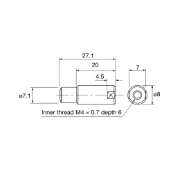 Lens, Adjustable, ø0.9~1.9mm on NF-DM02-G4