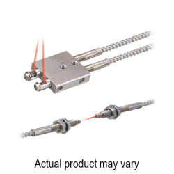 Fiber head, Heat resistant to 350°C, M4 SUS, Through-beam, Lens attachable, R25, 2m