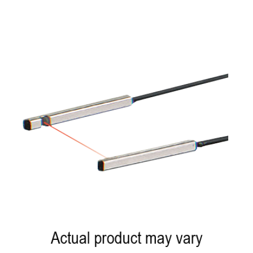 Fiber head, Narrow/Side view, Through-beam, ø4mm, 2-deg aperture, R25, 2m