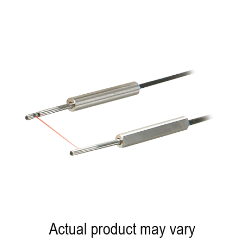 Fiber head, ø3.0mm, ø2.0mm sleeve, Side view, Through-beam, 20mm long, R25, 5m