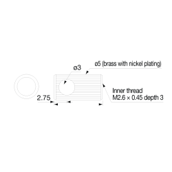 Lens, Side view, ø3.0mm, 2pcs