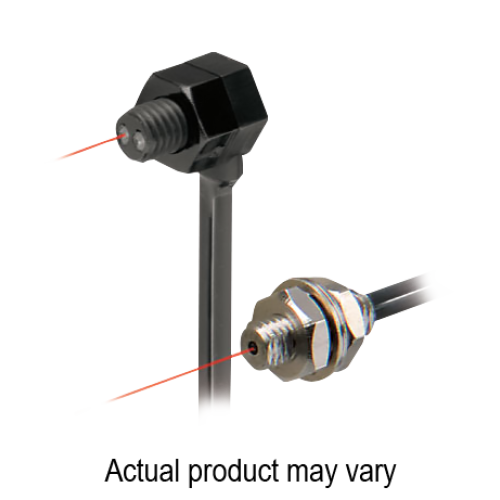 Fiber head, M4, Nut type, Through-beam, Angle, R25, 2m