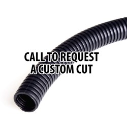 Corrugated tube, Polyamide 6, flame-resistant up to UL94-HB and Halogen free,  Ø11.8xØ15.8(in x out), 30BR, IP68, Medium wall, Black color, 50m roll