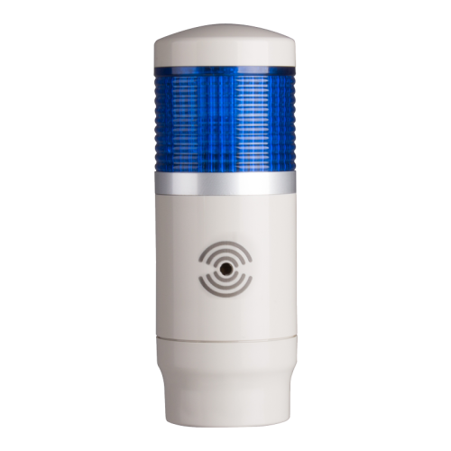Tower Light, 45mm LED 1 Stack, Steady, 24VAC/VDC, Red Lens with built-in buzzer
