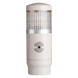 Tower Light, 45mm LED 1 Stack, Steady, 12VAC/VDC, Clear Lens with built-in buzzer Tower Light, 45mm LED 1 Stack, Steady, 12VAC/VDC, Clear Lens with built-in buzzer