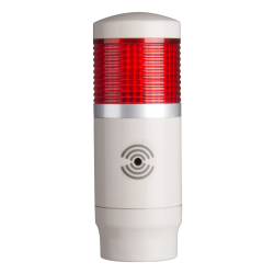Tower Light, 45mm LED 1 Stack, Steady, 12VAC/VDC, Red Lens with built-in buzzer Tower Light, 45mm LED 1 Stack, Steady, 12VAC/VDC, Red Lens with built-in buzzer
