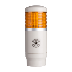 Tower Light, 45mm LED 1 Stack, Steady, 12VAC/VDC, Yellow Lens with built-in buzzer Tower Light, 45mm LED 1 Stack, Steady, 12VAC/VDC, Yellow Lens with built-in buzzer