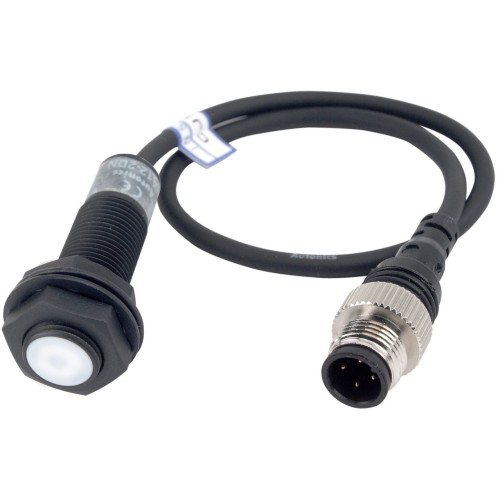 Sensor, Inductive Prox, 2mm Sensing, M12 Round, Shielded, Weld Field Immune, NO, 2 Wire pigtail, IEC connect spec, 12 - 24 VDC