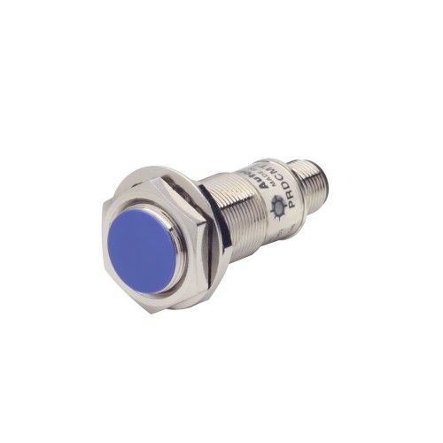 Sensor, Inductive Prox, 18mm Round, Connector type, Shielded, 7mm Sensing, NO, 2 Wire, 12 - 24 VDC