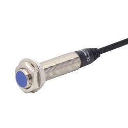 Sensor, Inductive Prox, 12mm Round, Long Sensing Distance, Long Body, Shielded, 4mm Sensing, NO, 2 Wire, 12 - 24 VDC