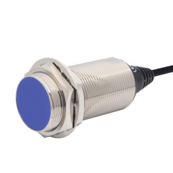 Sensor, Inductive Prox, 30mm Round, Long Sensing Distance, Long Body, Shielded, 15mm Sensing, NC, 2 Wire, 12 - 24 VDC Sensor, Inductive Prox, 30mm Round, Long Sensing Distance, Long Body, Shielded, 15mm Sensing, NC, 2 Wire, 12 - 24 VDC