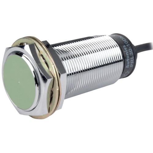 Sensor, Inductive Prox, 10mm Sensing, M30 x 80mm long Round, Shielded, AC, NO, 2 Wire, 90-250 VAC