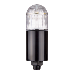 LED stack tower light, 56mm dome type, 3 colors(R/B/G) in one module, Steady, Direct mounting black body, 25" prewired, 24V AC/DC