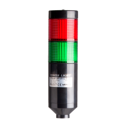 LED stack tower light, 56mm red/green color 2 stack modular, Steady, Pole mounting black body, 25" prewired, 24 VAC/DC LED stack tower light, 56mm red/green color 2 stack modular, Steady, Pole mounting black body, 25" prewired, 24 VAC/DC