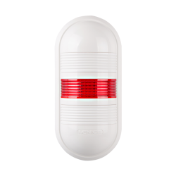 Wall mount LED signal light, Red color 1 stack, Steady/80dB alarm, 24V AC/DC, IP65 Wall mount LED signal light, Red color 1 stack, Steady/80dB alarm, 24V AC/DC, IP65