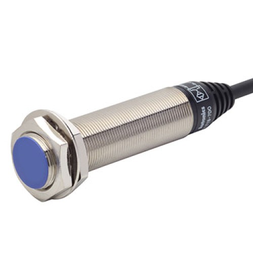 Sensor, Inductive Prox, 18mm Round Long, shielded, 7mm Sensing, NPN, NC, 3 Wire, 12 - 24 VDC