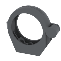 Tube clamp, 22mm tube, Polyamide 6, Black..