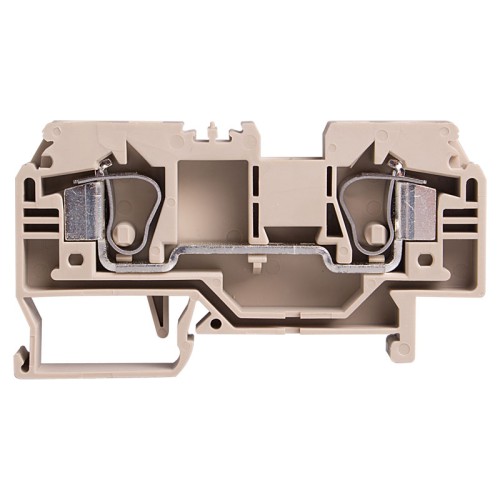 DIN Rail Terminal block, Spring clamp, Single level, Feed through, L78xH42.5xW10mm, 600V 38A, 8-24 AWG, Blue, 30pcs bundle