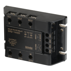 Solid state relay, 3-Phase(2-Pole), Input 4-30VDC, Load 48-480VAC, 40A, Random