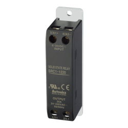 Solid state relay, Slim type, Single phase, Input 4-30VDC, Load 24-240VAC, 20A, Zero cross