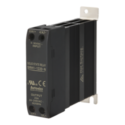 Solid state relay, Slim heatsink, Single phase, Input 4-30VDC, Load 24-240VAC, 30A, Zero cross (Old# SRH1-1230)