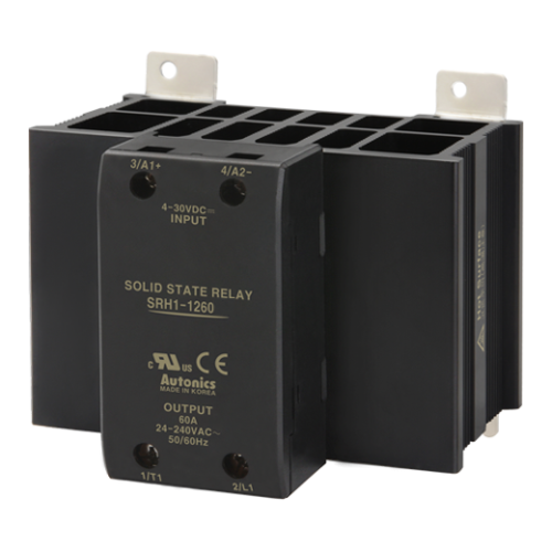 Solid state relay, Slim heatsink, Single phase, Input 4-30VDC, Load 24-240VAC, 60A, Zero cross