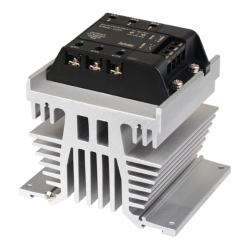 Solid state relay, Heatsink type, 3-Phase(2-Pole), Input 4-30VDC, Load 24-240VAC, 75A, Zero Cross