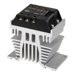 Solid state relay, Heatsink type, 3-Phase(2-Pole), Input 24VAC, Load 48-480VAC, 75A, Zero Cross