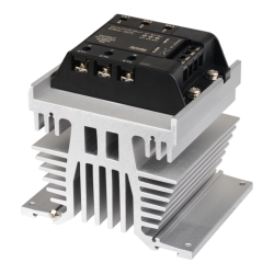 Solid state relay, Heatsink type, 3-Phase(3-Pole), Input 90-240VAC, Load 24-240VAC, 75A, Zero Cross