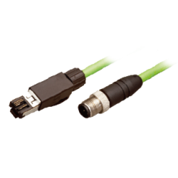 Ethernet cable for CDX, from branch connector, Robot cable, RJ45, 10m